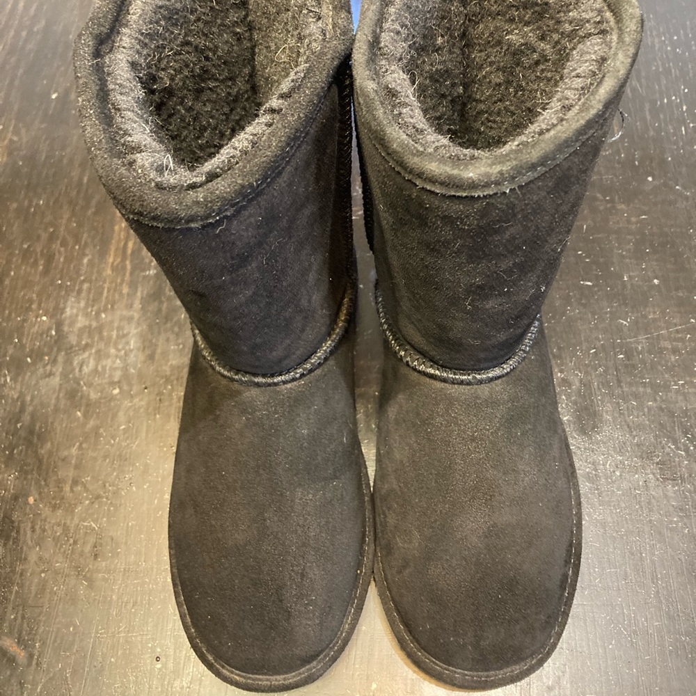 BEARPAW Emma 9” Black Suede Boots